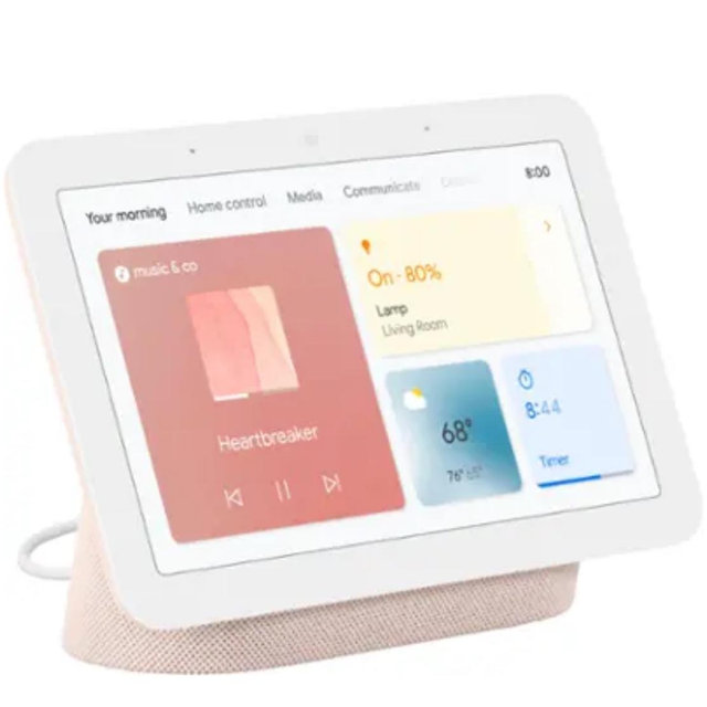 Nest Hub 7” Smart Touchscreen Display with Google Assistant (2nd Gen) - Sand