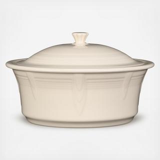 Large Round Covered Cassesrole