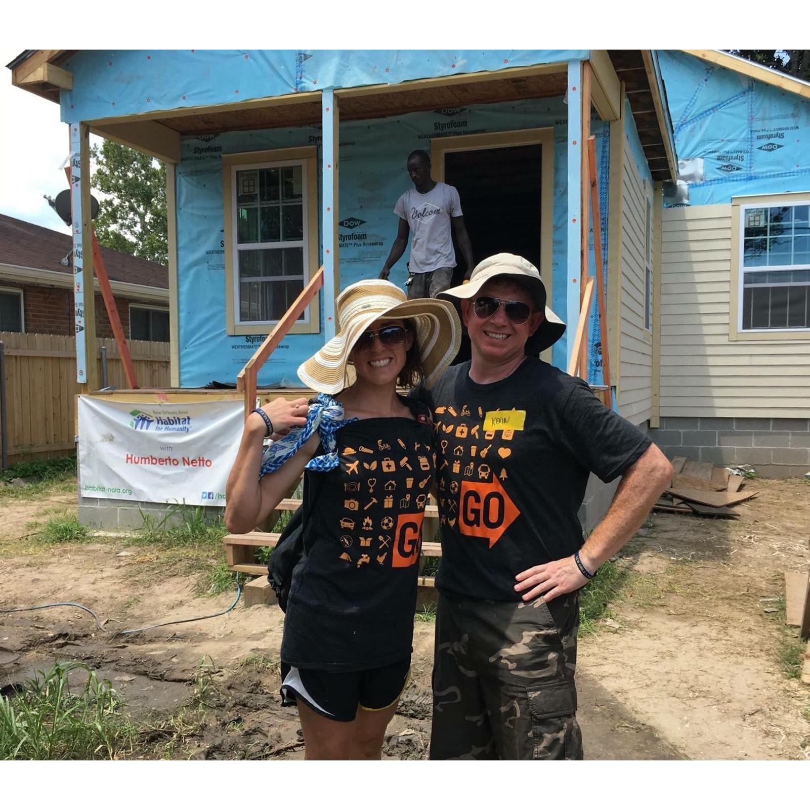 Our first Mission Trip together last July with Crossroads.