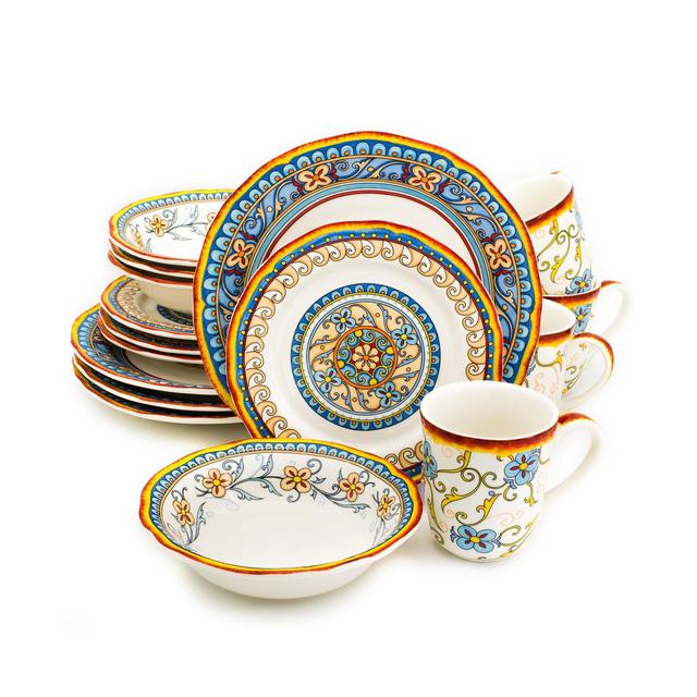 Euro Ceramica Duomo 16 Piece Dinnerware Set