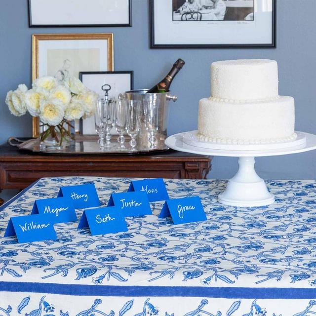 Pomegranate Block Print Table Throw, 71" x 71"