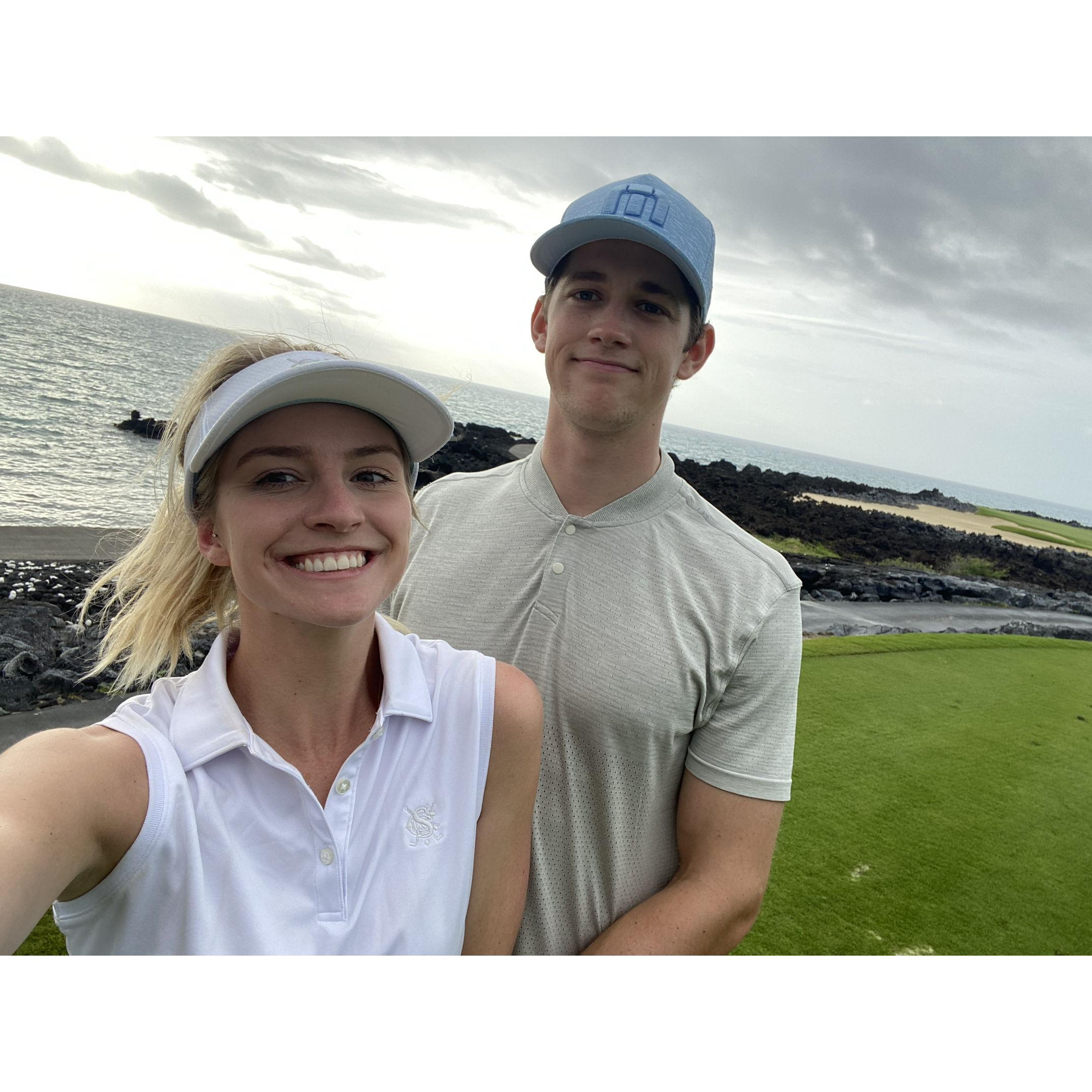 He made me pick up golf...