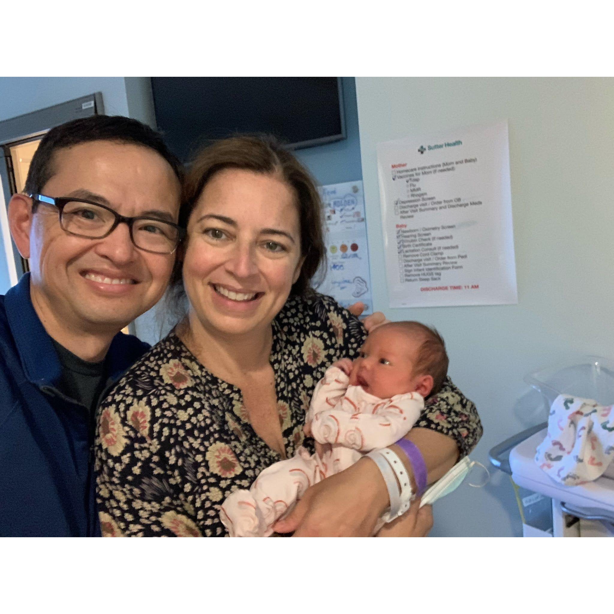 Our hearts simply grew bigger in size... first picture as a family of 3! (June 2021)