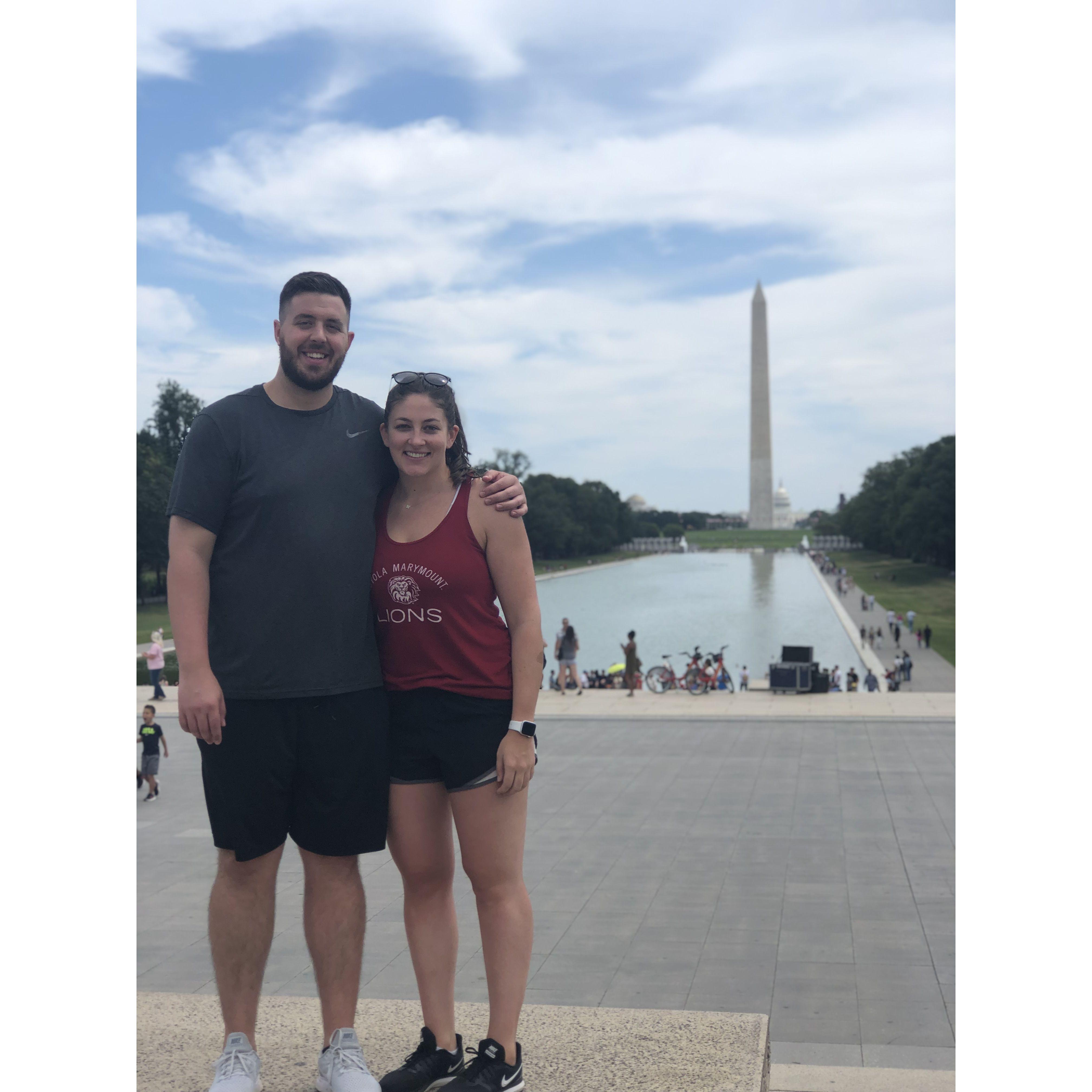 Trip to Washington, D.C. to visit Lily, a bridesmaid. August, 2019.
