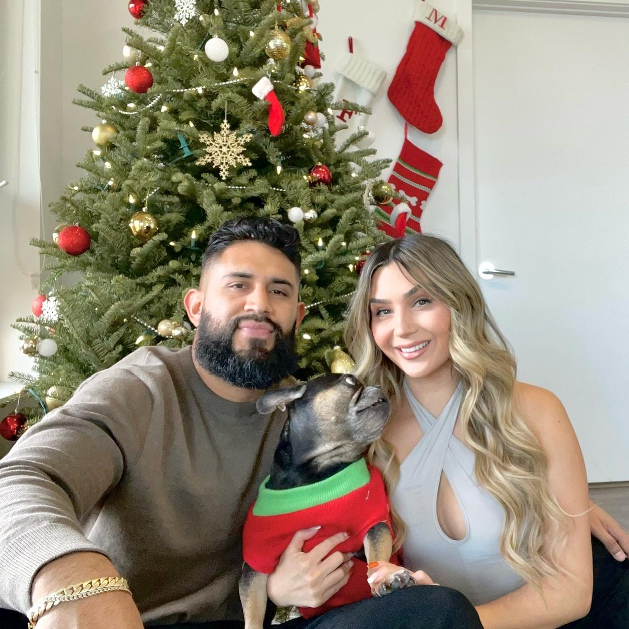 Celebrated our first Christmas together with our first baby Lei Lei, December 2023