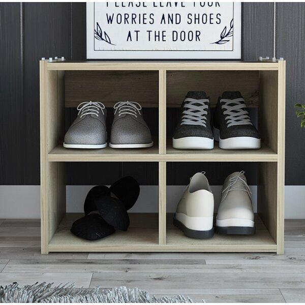 4 Pair Stackable Shoe Rack