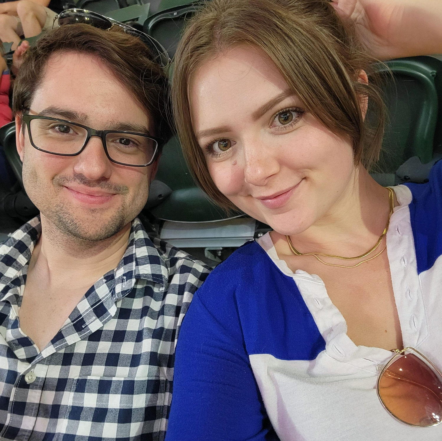 Our first baseball game together, TX Rangers world champs - 2023