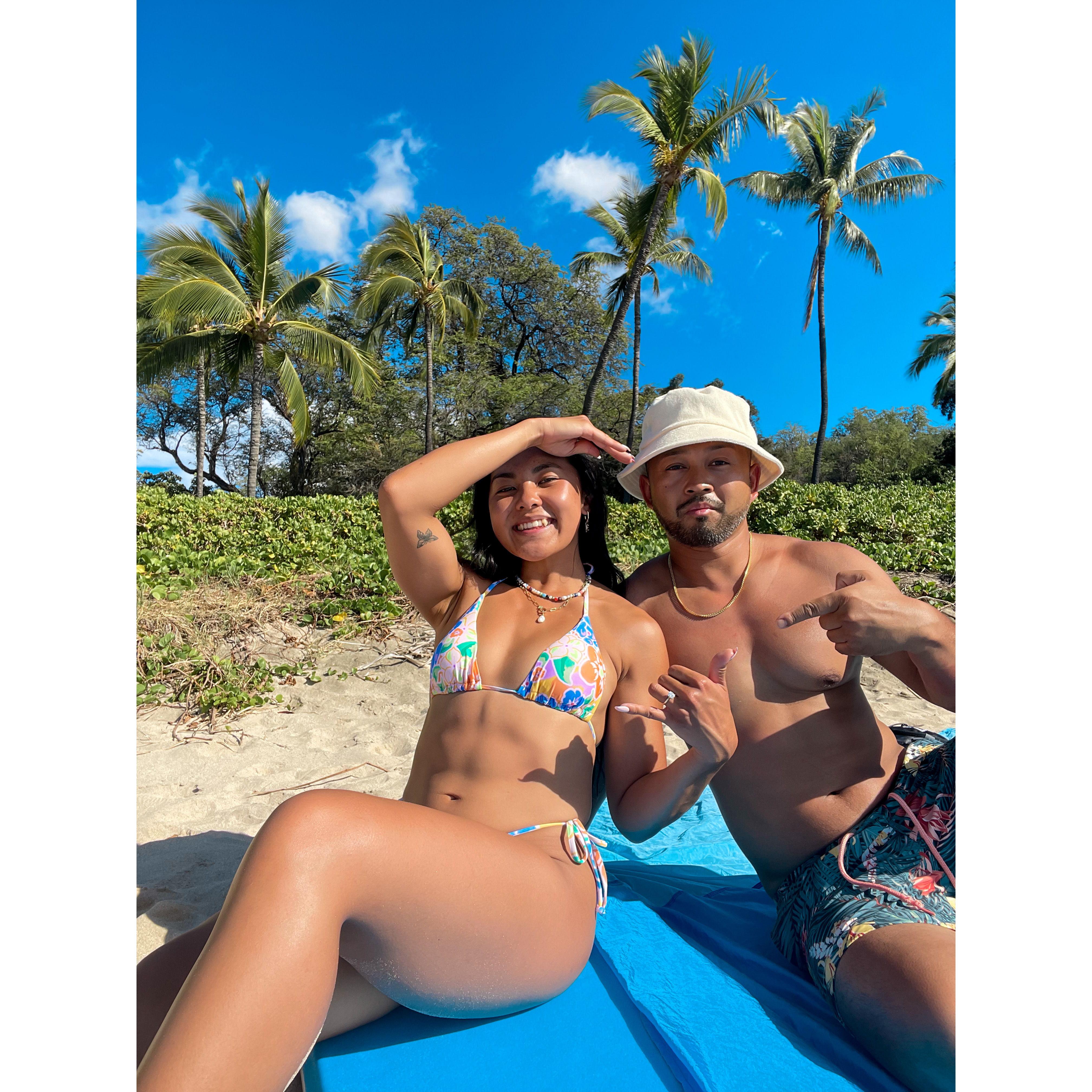 First day together as an engaged couple.