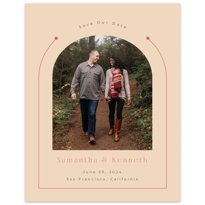 Orange Wedding Digital Save the Date - Suzi Photo
