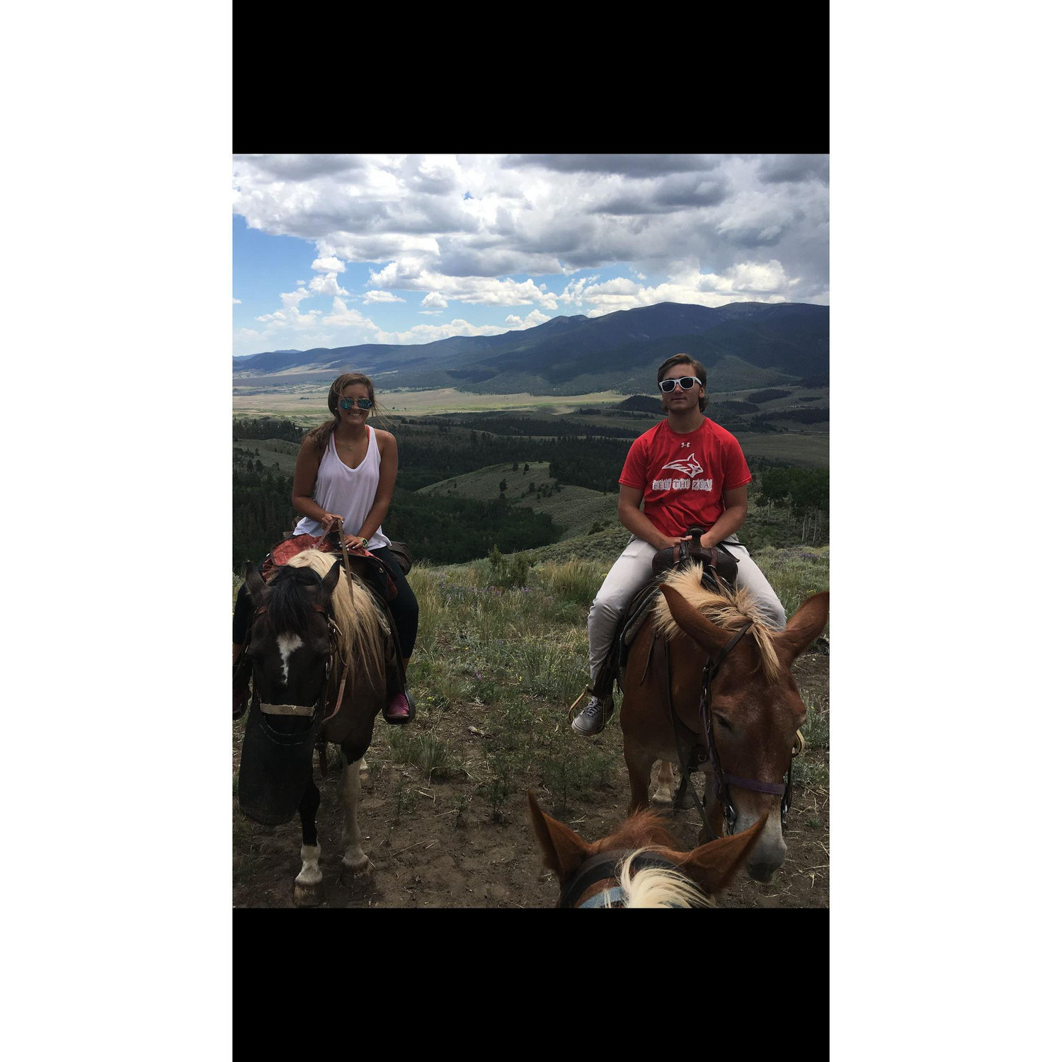 Horse back riding in Colorado
