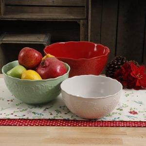The Pioneer Woman Holiday 3-Piece Mixing Bowl Set - Walmart.com