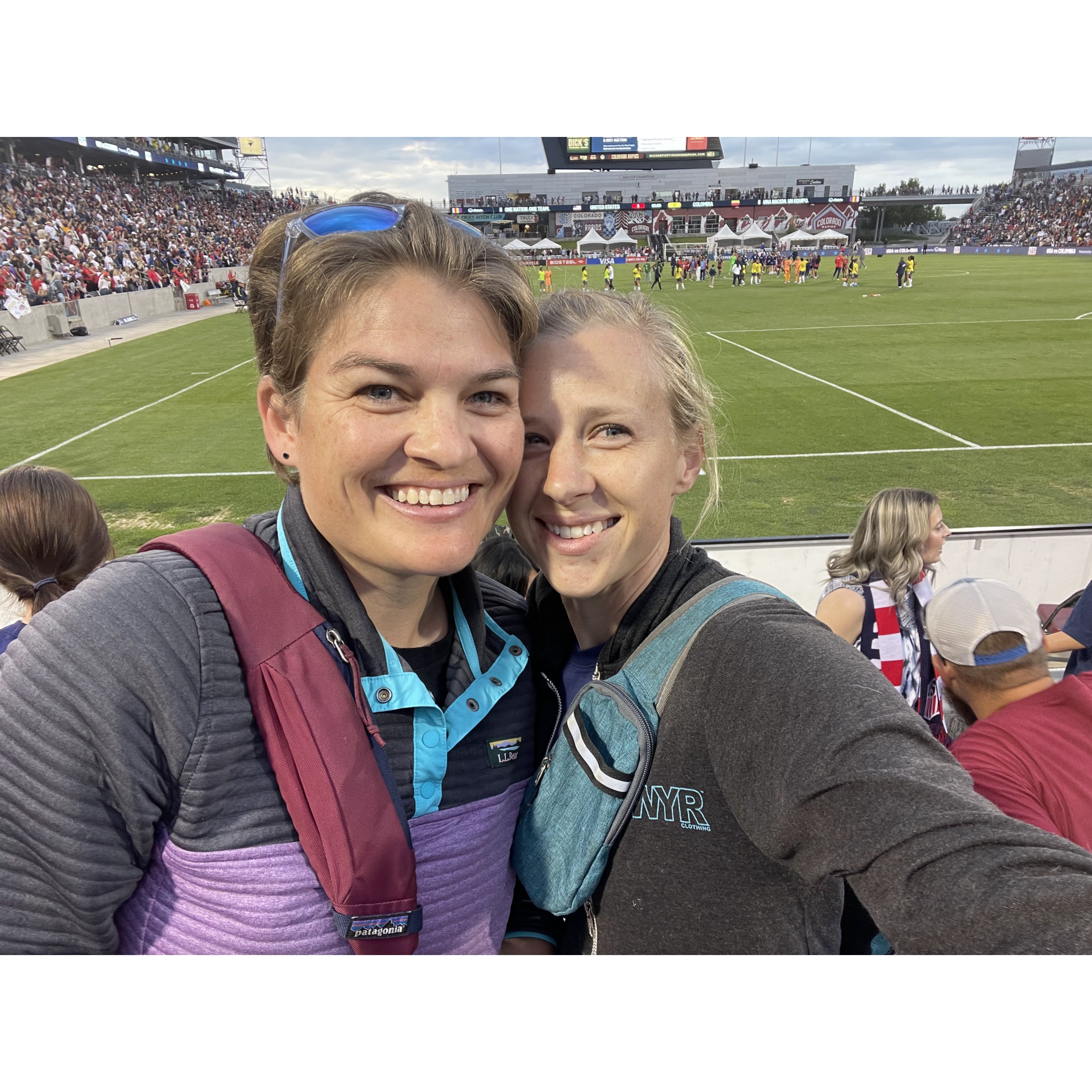 We went to see the U.S. Women's National Soccer Team play for Lindsey's 35th birthday. Dream come true!