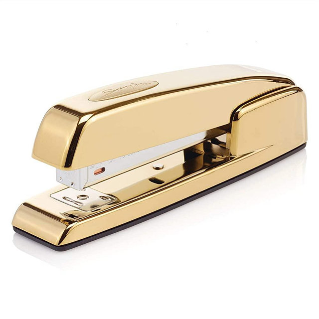 Swingline Stapler, 747, Manual, 25 Sheets Capacity, Business, Desktop, Gold Metallic (S7074721AZ)