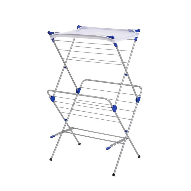 Honey Can Do 2-Tier Folding Drying Rack with Mesh Top
