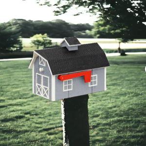 Amish made Wooden Barn Mailbox