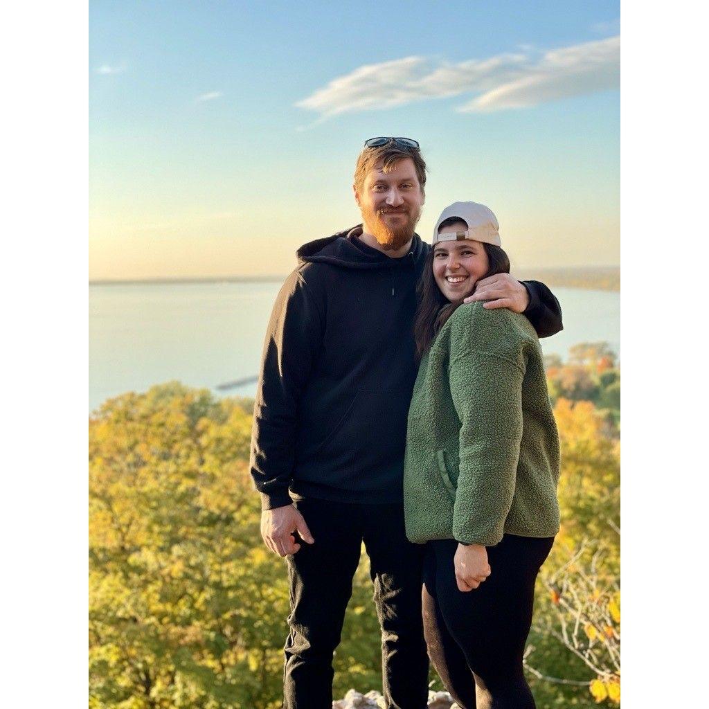 On the edge of a cliff somewhere