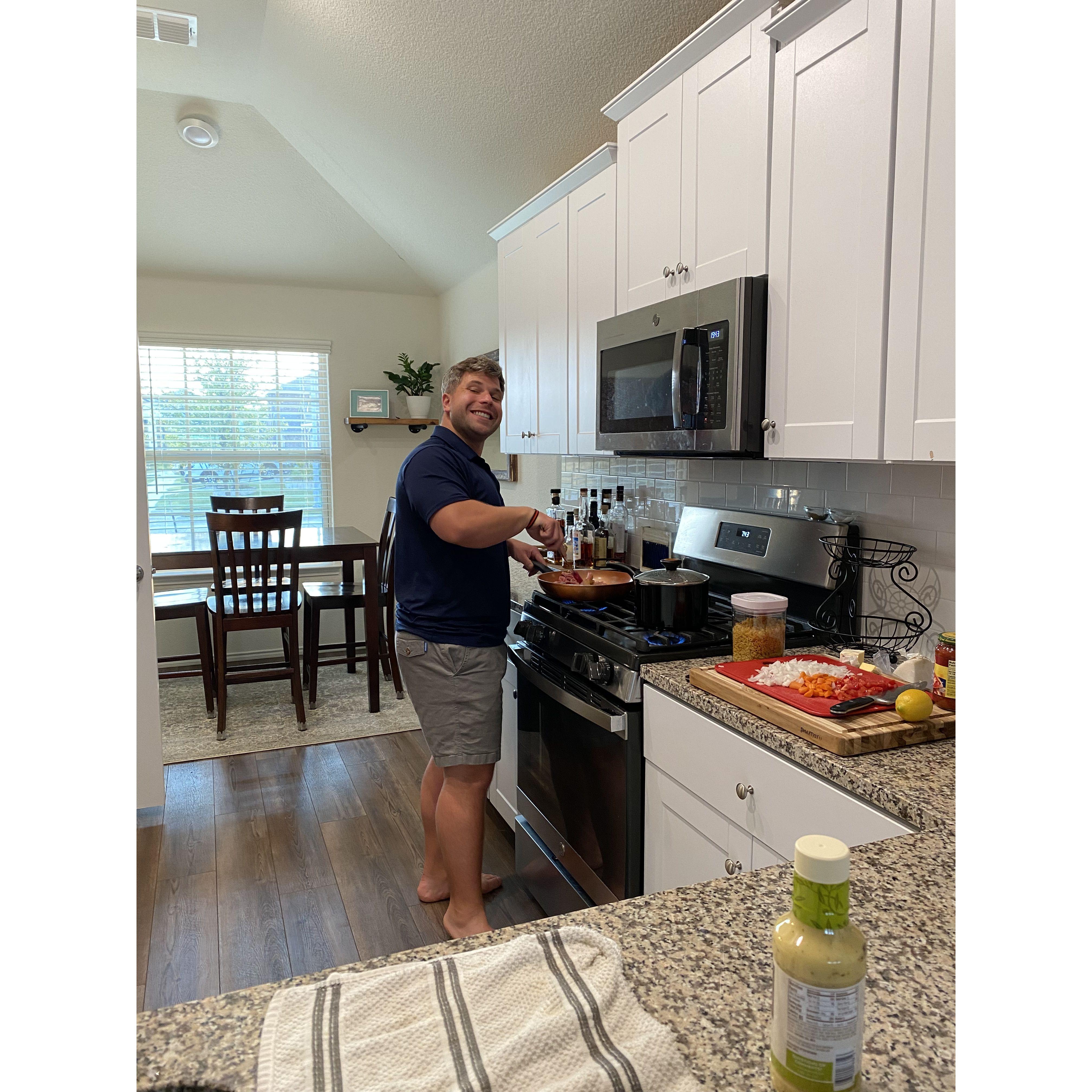 Okay ... He's totally boyfriend material, right? He's making me dinner and everything!!