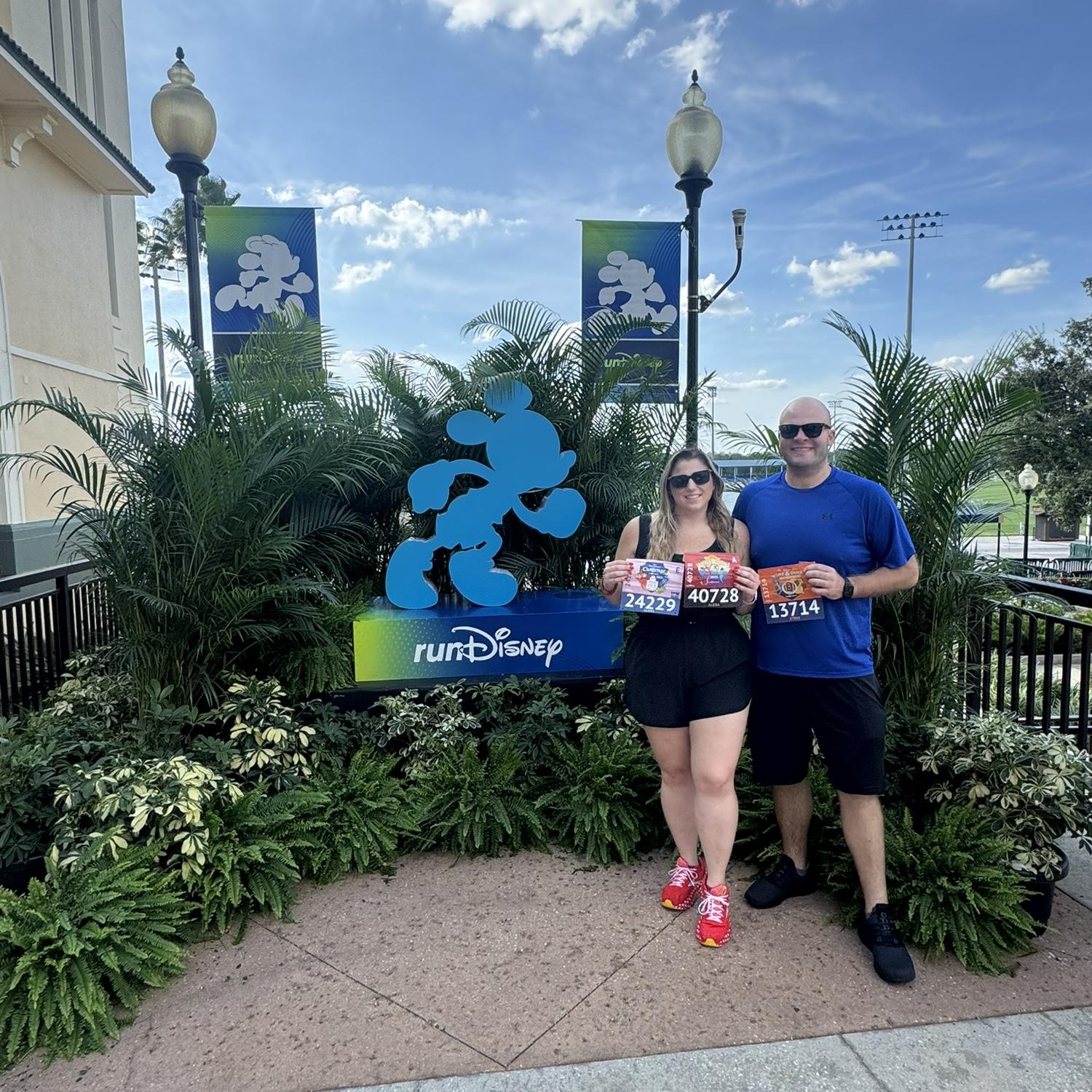 Bib pickup for the first rundisney weekend of Alexa’s perfect rundisney season and Steve’s first half marathon