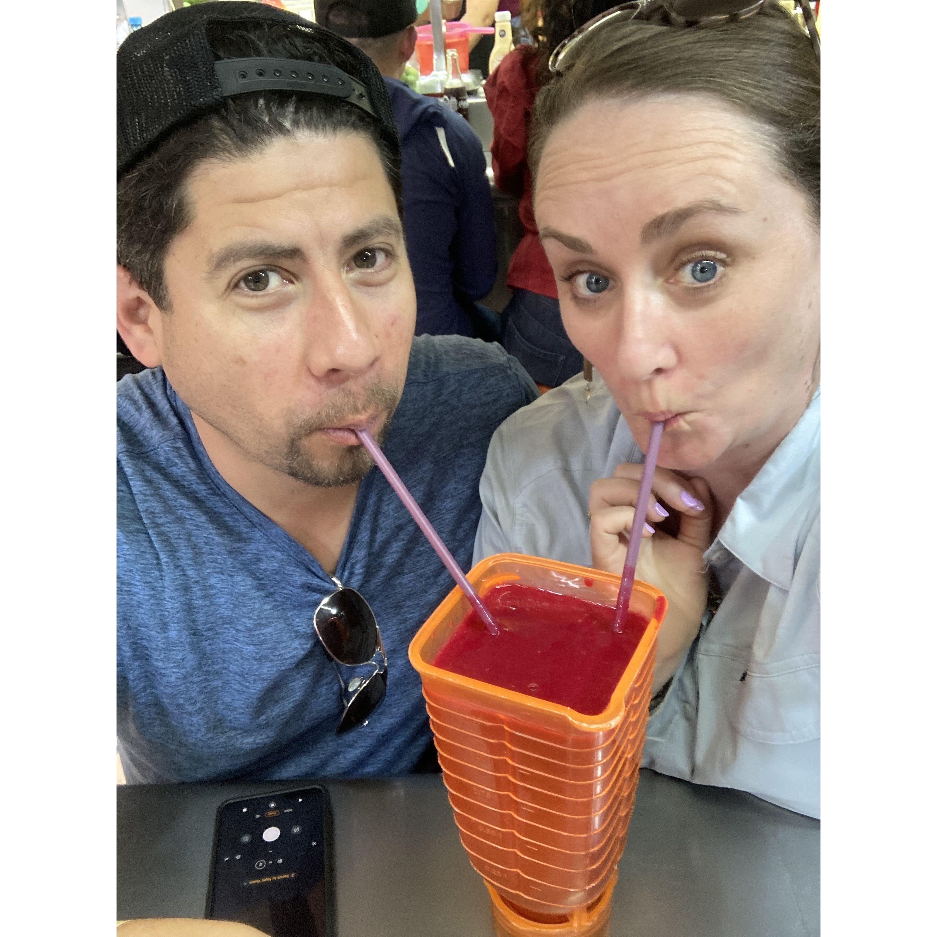 Jugo, jugo, y mas jugo en Mexico