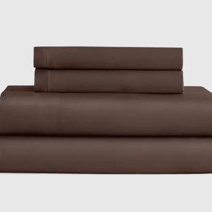 Bamboo Sheet Set with flat sheet - Espresso, King