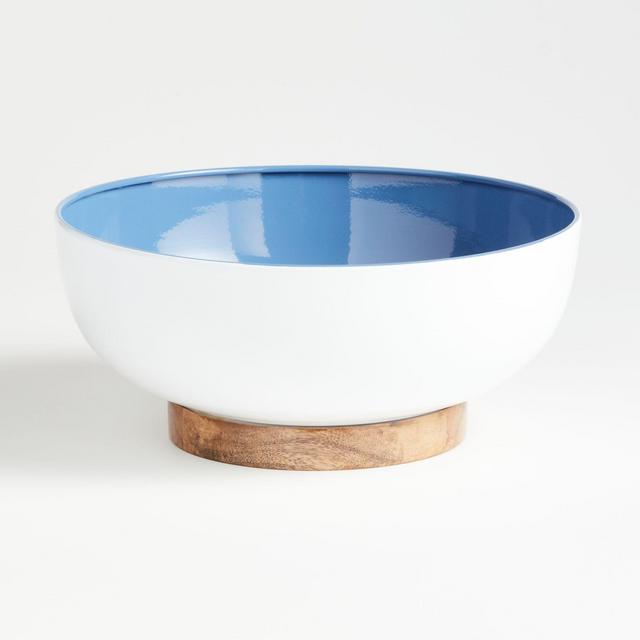 Sutton Wood and Enamel Bowl