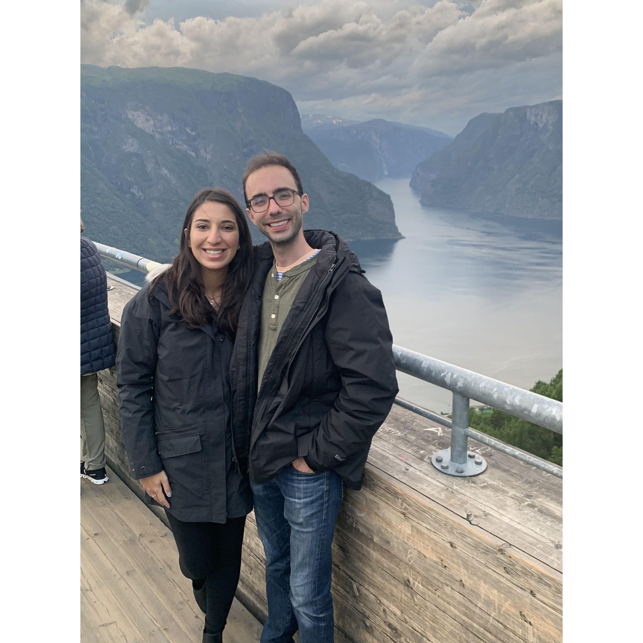 Stegastein viewpoint overlooking the Aurlandsfjord