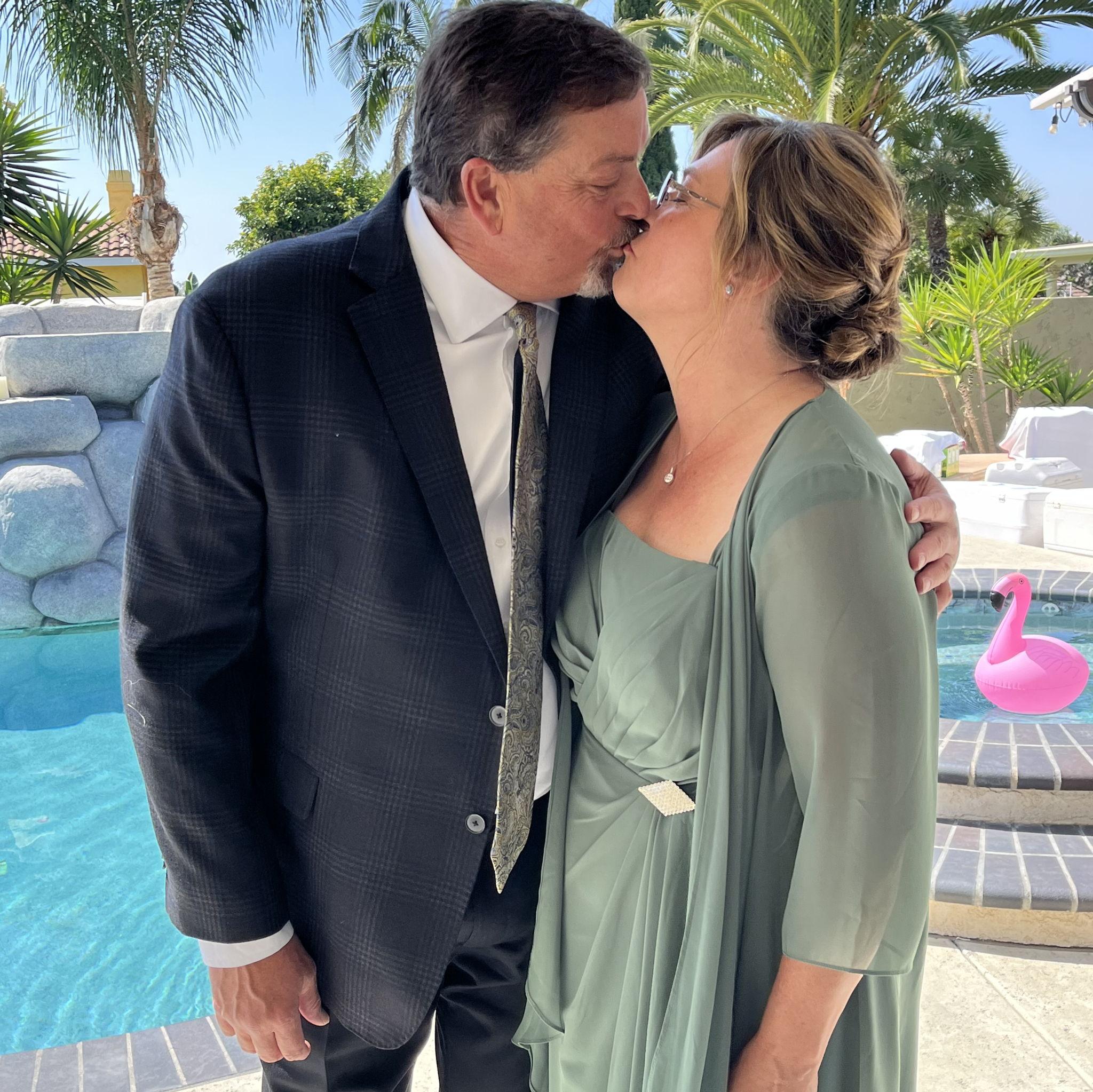 A wedding in California. This photo was taken in California at Claudia's son's wedding.