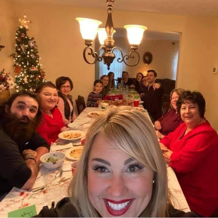 I was so happy to be invited to Christmas Dinner at Aunt Kathy's!