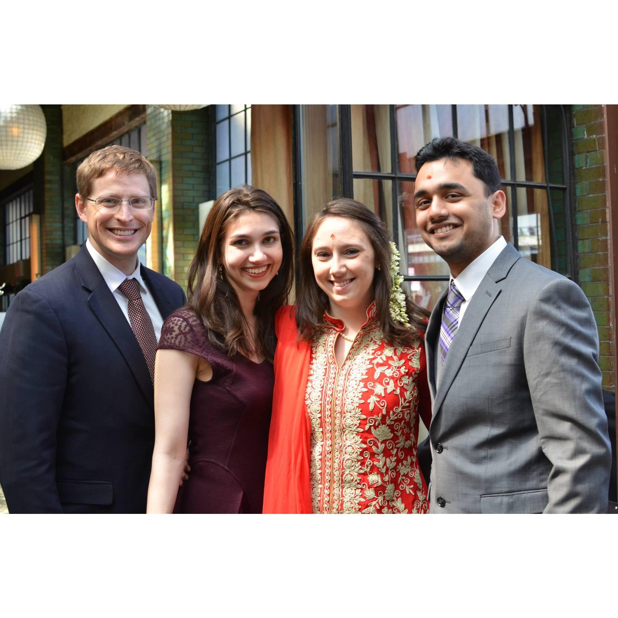 Sarah and Savi's wedding with Maya and Patrick