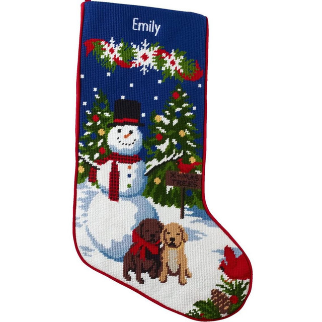 Needlepoint Christmas Stocking - Nolan