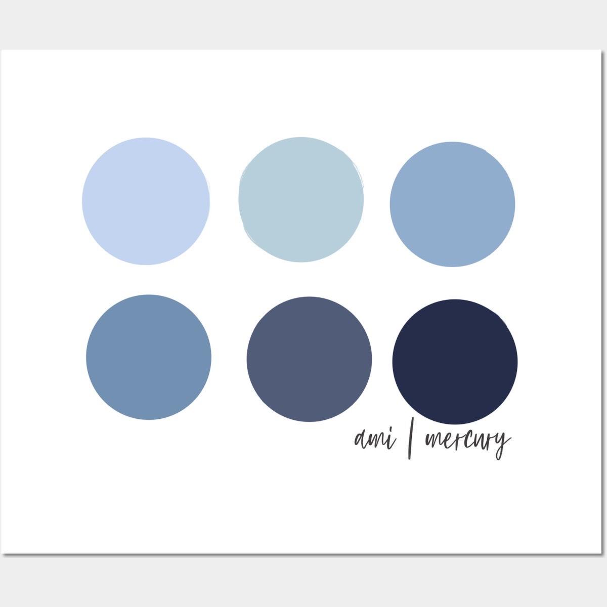 'Something Blue' Rehearsal Dinner Color Tones (all blues acceptable)