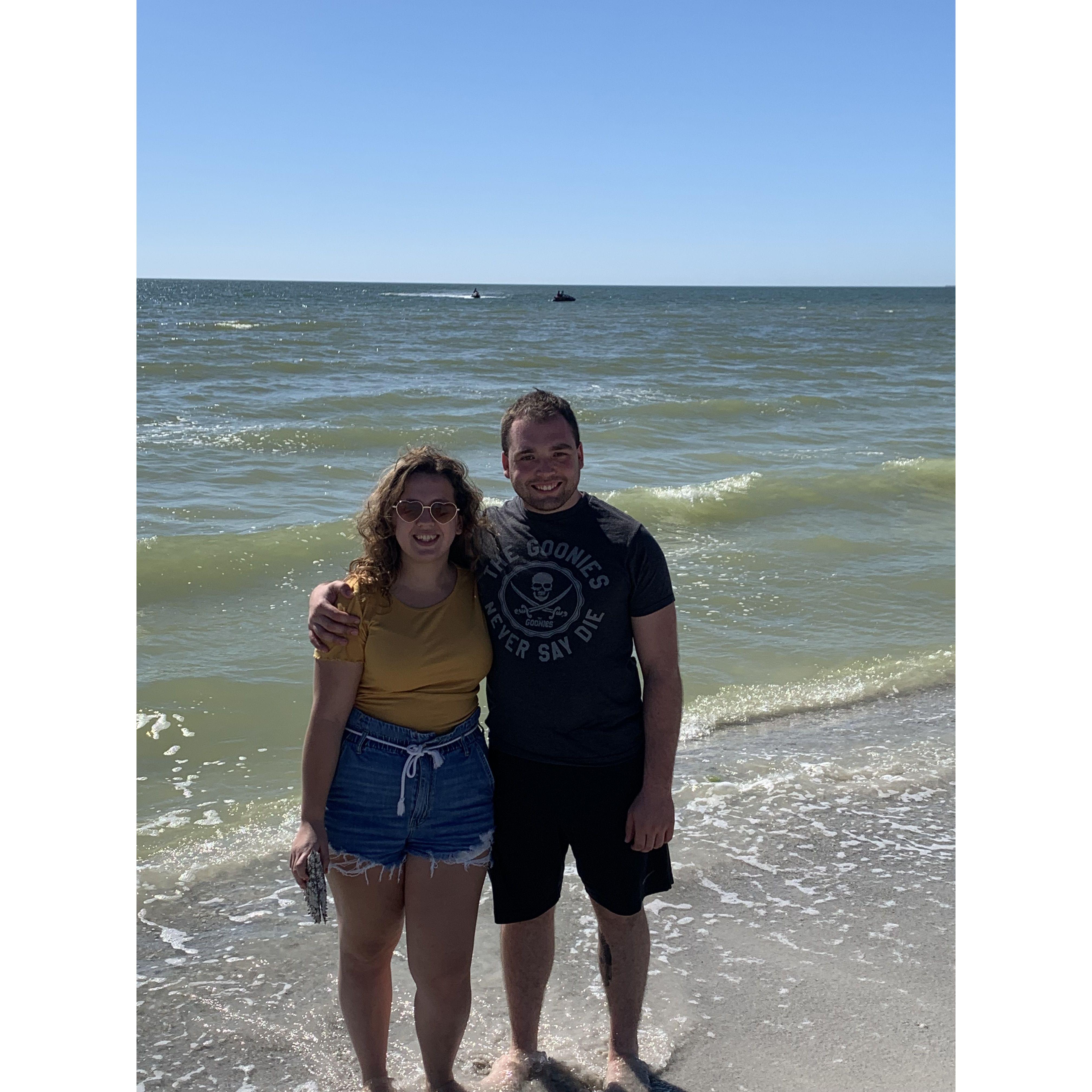 Ariana and Sean in Florida for the first time together.