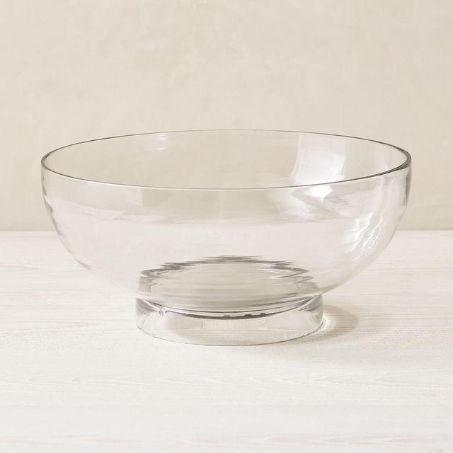 Foundations Glass Centerpiece Bowl, Clear, Glass, 14 Inch Round