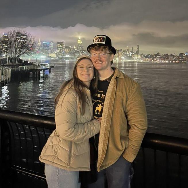 Julia and Sam's first Moose-It-Up Pub Crawl in Hoboken, NJ!