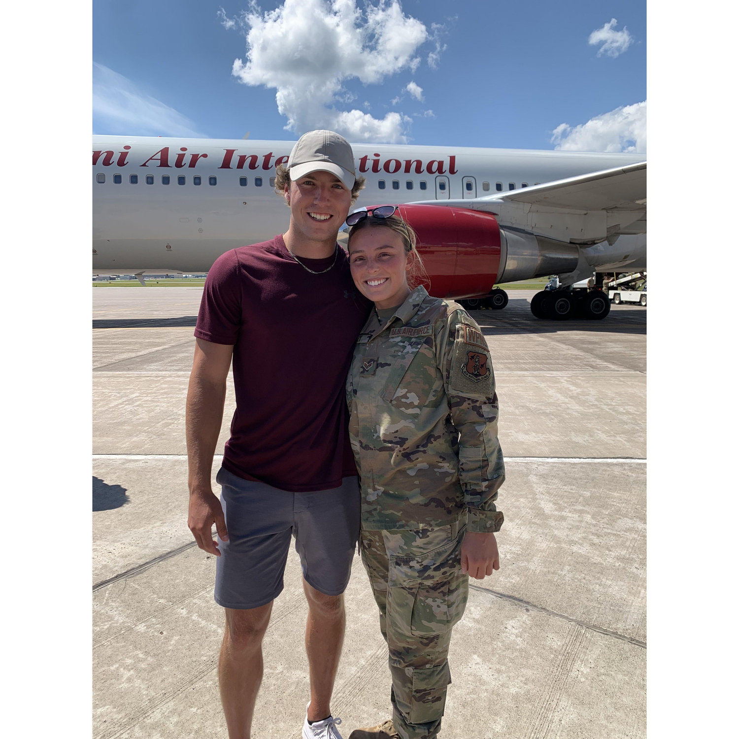 Before leaving, we spent every day together for 2 weeks and even met each others parents. On July 27th, 2022 the day Audrey came home we made things official after talking for 4 months!
