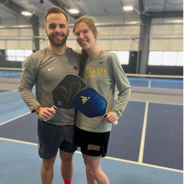 Pickleball has been a foundation of our relationship. Grace only practiced because she felt the need to impress Tom before they started dating...