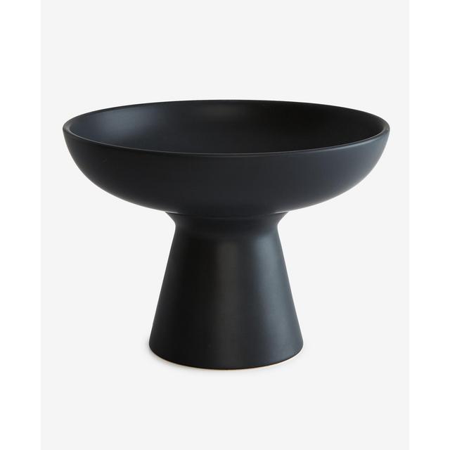 The Cellar Matte Black Footed Bowl, Exclusively at Macy's
