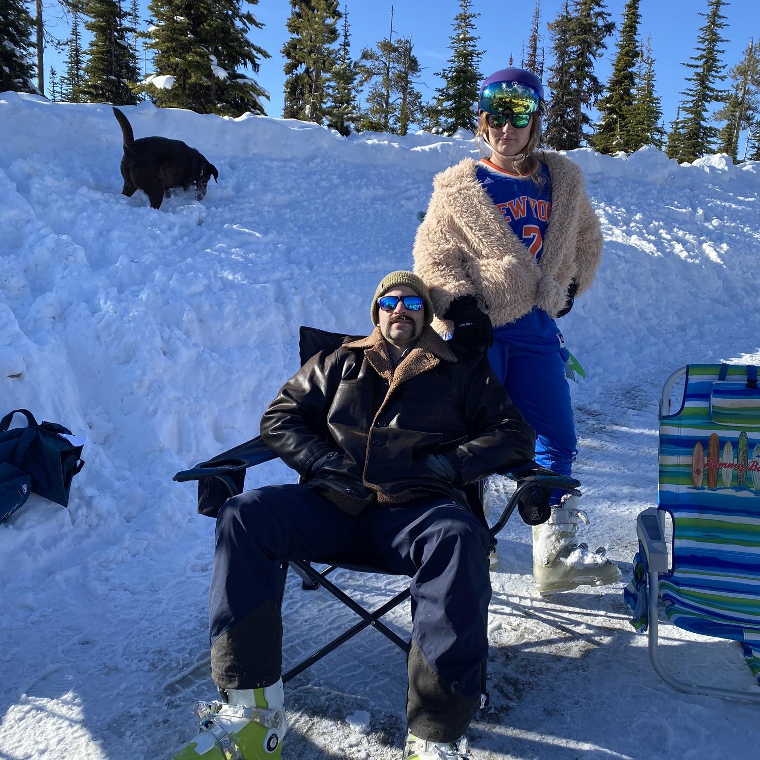 Skiing at Blacktail Mountain #vogue