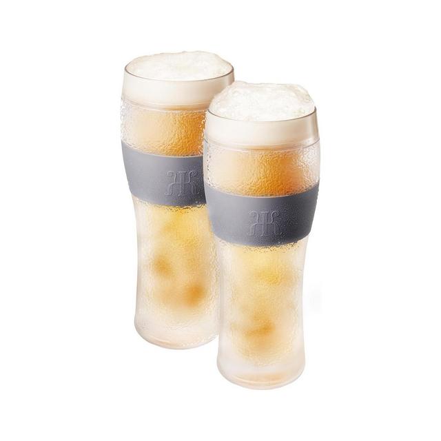 The Wine Savant Khen Freezable Pint Beer Glasses, Set of 2