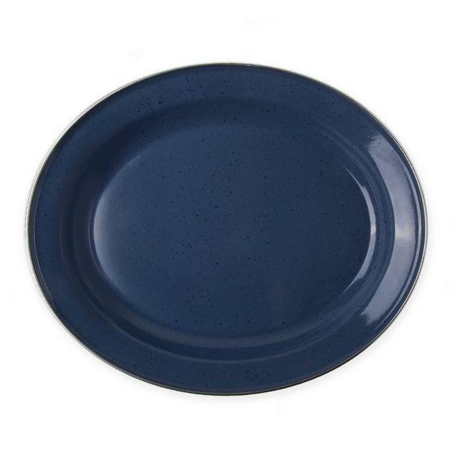 Bee & Willow Home - Bee & Willow™ Home Milbrook 16-Inch Enameled Serving Plate in Blue