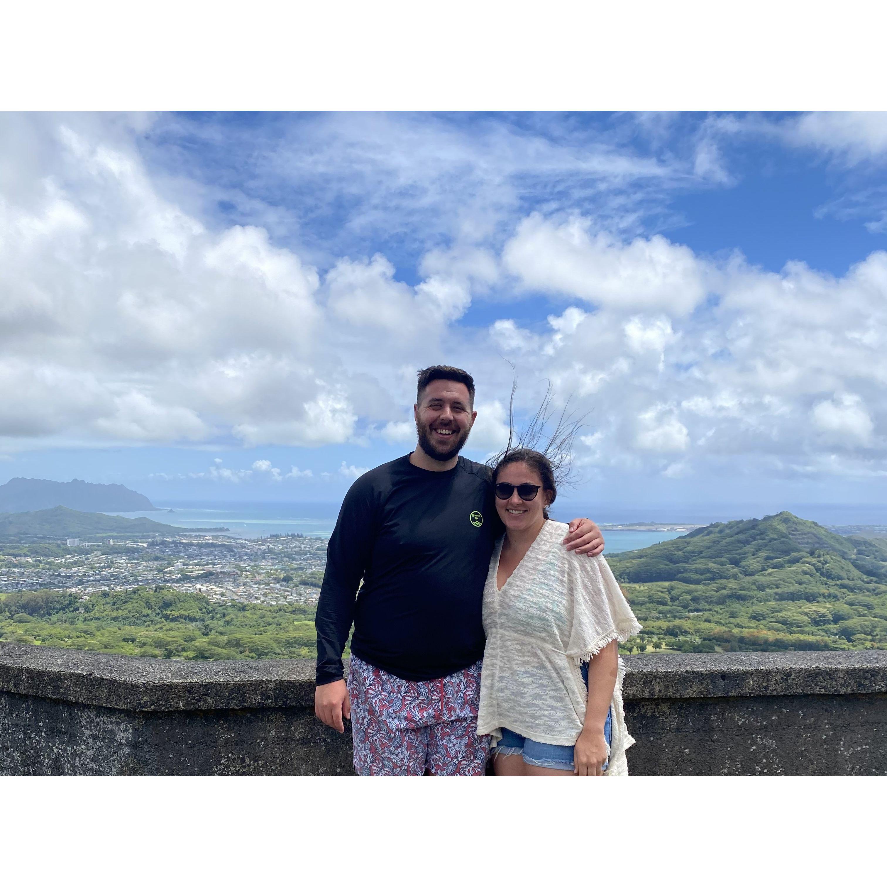 Windy mountaintop view in Hawaii. June, 2021.