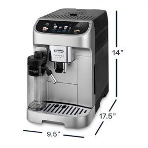 De'Longhi Magnifica Plus - Máquina de café expreso totalmente automática con espumador de leche automático para más de 18 recetas de un solo toque, molinillo integrado, ECAM32070SB