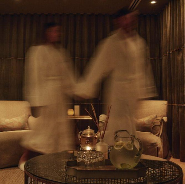 Spa day as newlyweds