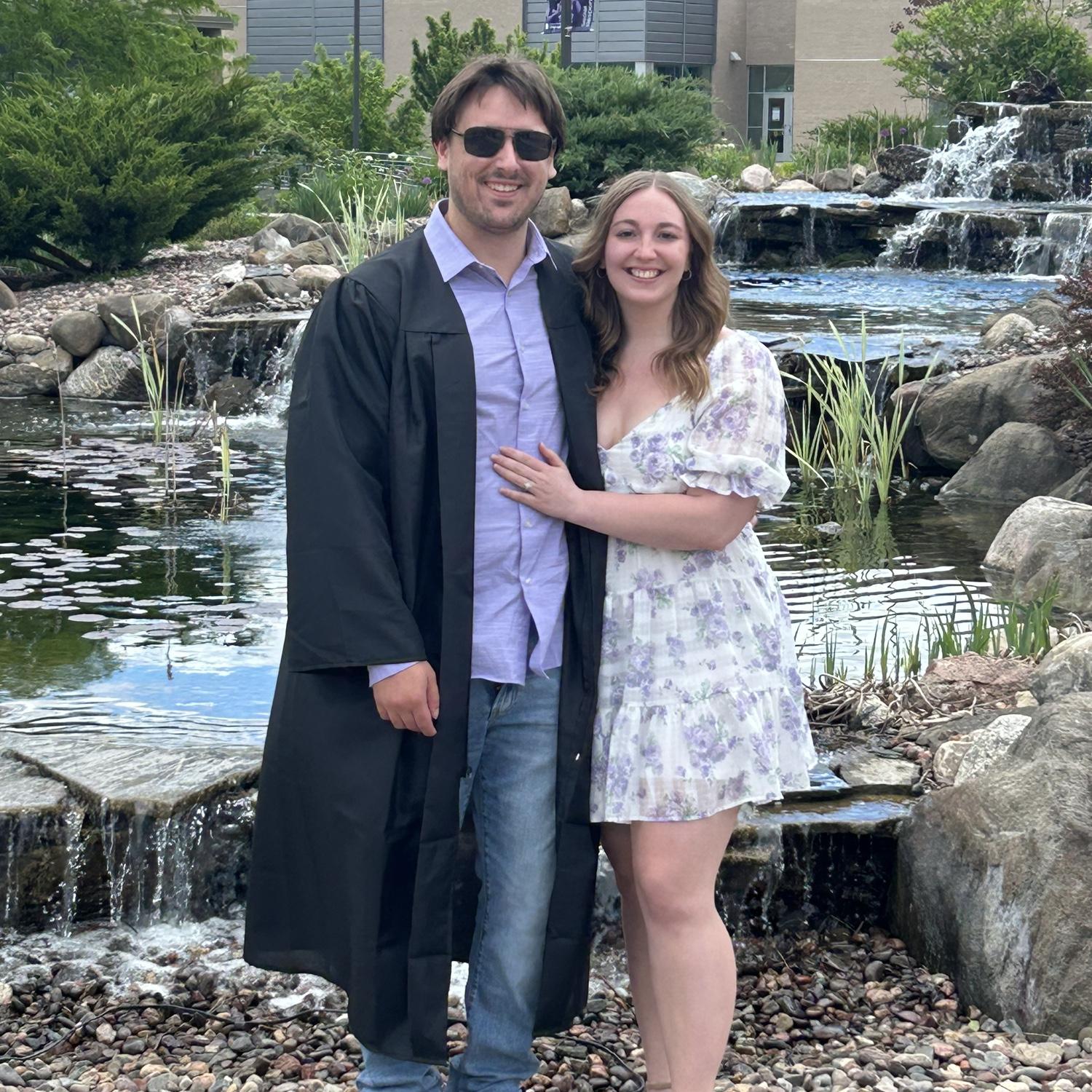 Miranda celebrating Foster’s college graduation.