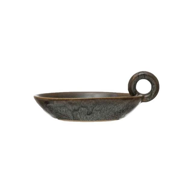Stoneware Handle Dish