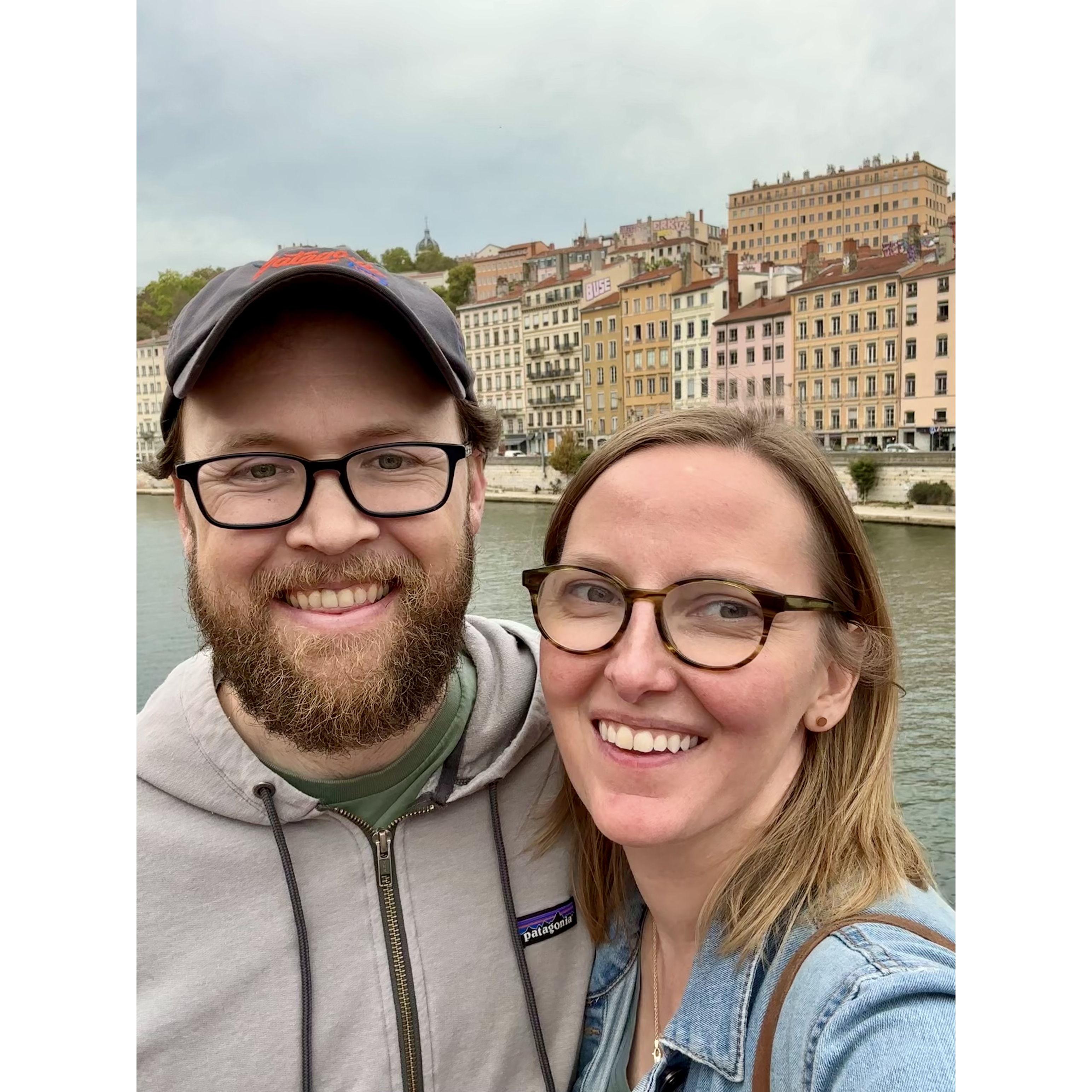 Visiting Lyon, Kim's favorite city and former home of 2 years