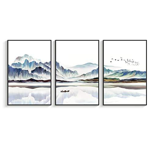 NWT Framed Canvas Wall Art for Living Room, Bedroom Canvas Prints for Home Decoration Ready to Hanging - 16"x24"x3 Panels