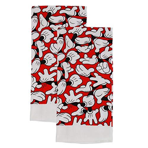 Disney 100% Cotton Kitchen Towels, 2pk, Perfect for Drying Dishes & Hands, Absorbent, Light Weight, and Adorable