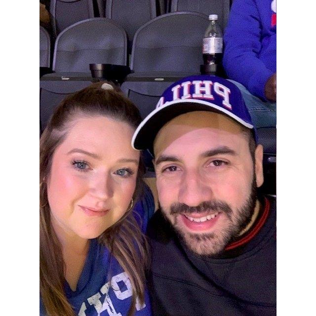 Reluctantly attending a Sixers game