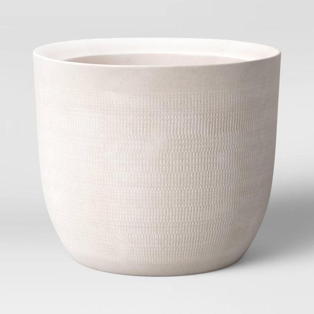 12" Textured Ceramic Planter White - Project 62™
